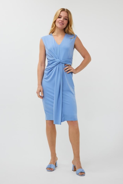 EsQualo dress slv/lss waist detail